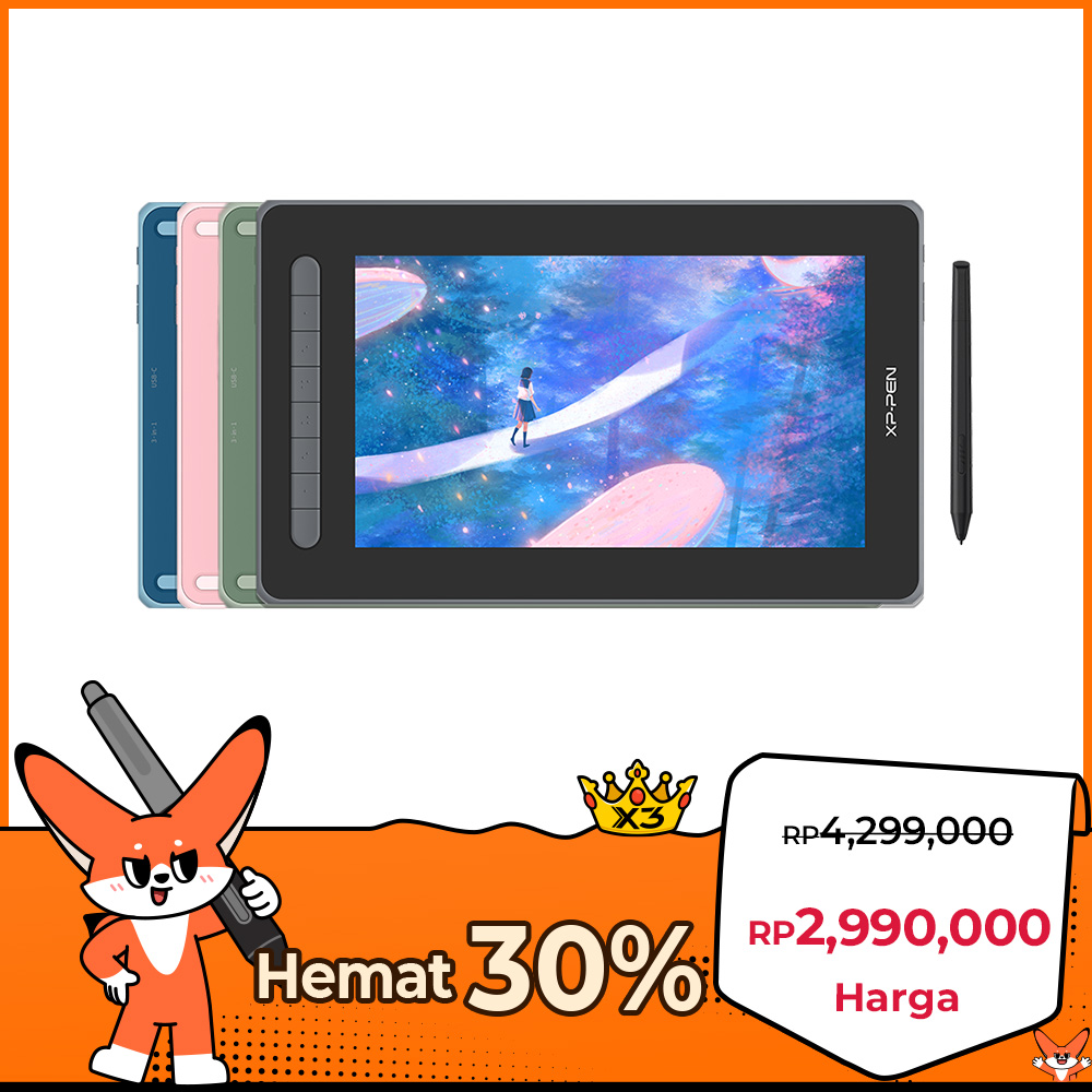 Artist 12 (2nd Generation) Layar Menggambar bagi pemula XPPen