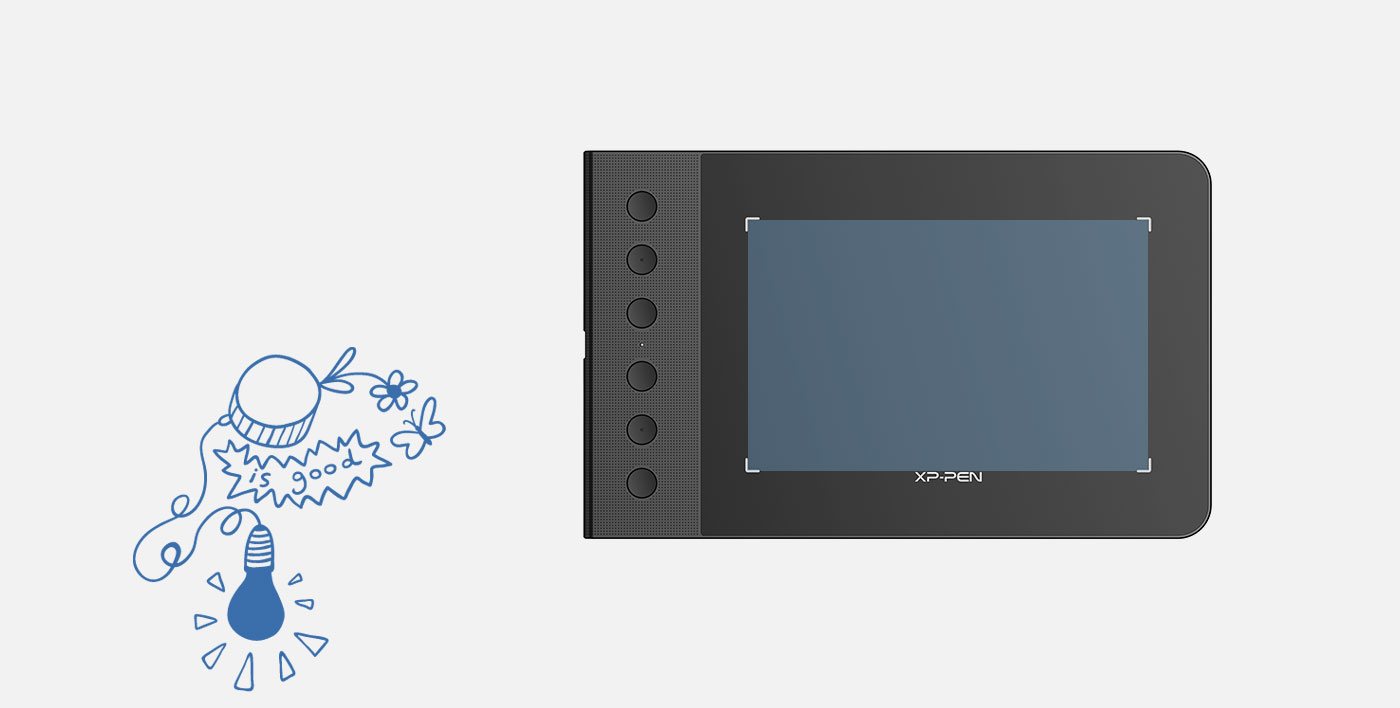  XP-Pen Star G640S drawing pad With 6.5 x 4 inches of screen space 
