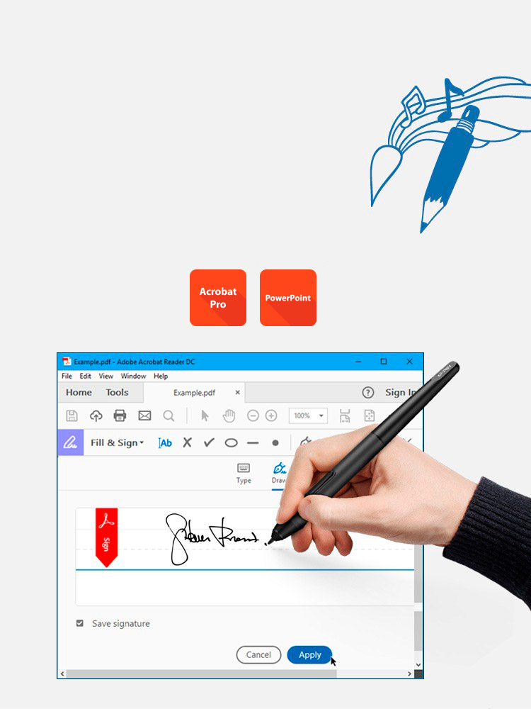 XP-Pen Star G640S drawing tablet for kids digital signature 